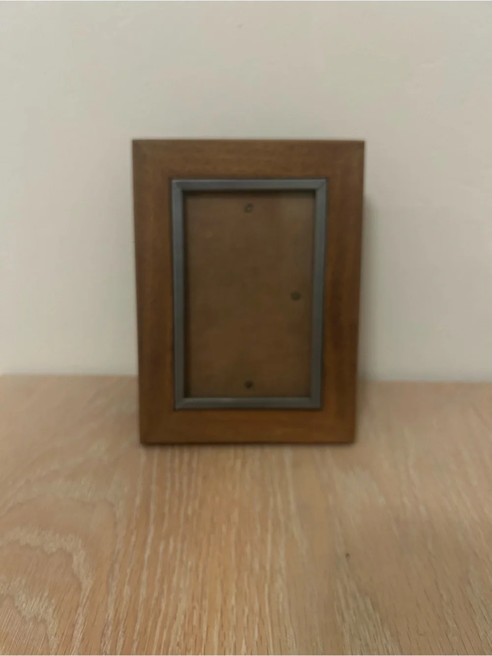 Target Brown Wood Picture Frame with Gray Inner Trim